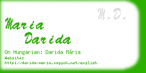 maria darida business card
